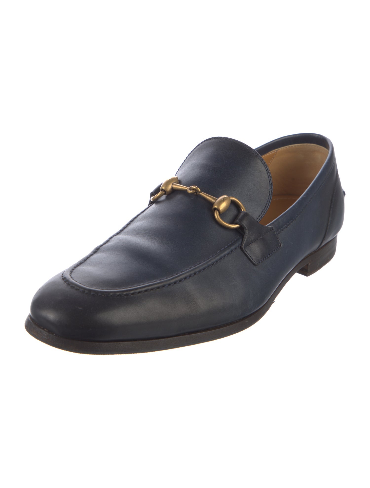 Gucci Horsebit Accent Leather Dress Loafers
